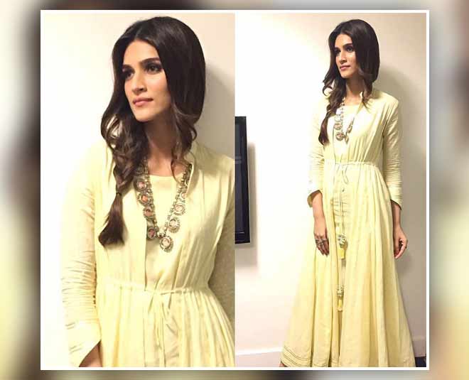 bolywood actress kriti sanon braid hairstyle inside