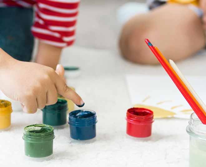 child colouring inside