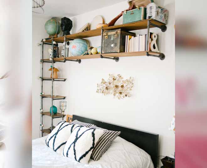 decorate the space above the bed inside
