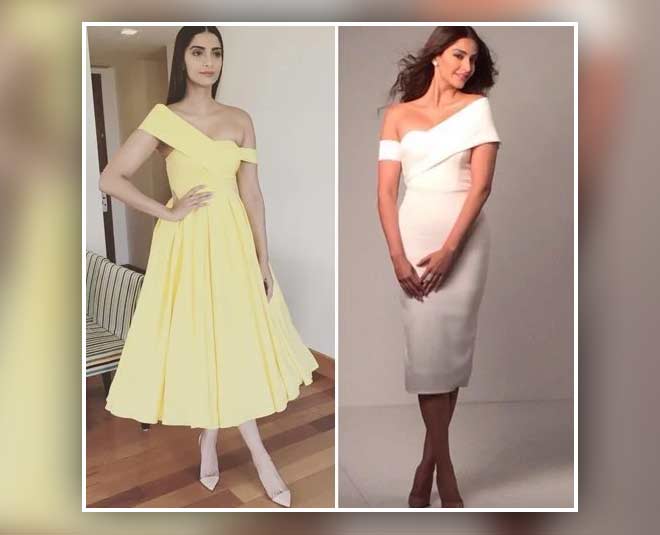 off shoulder dress inside