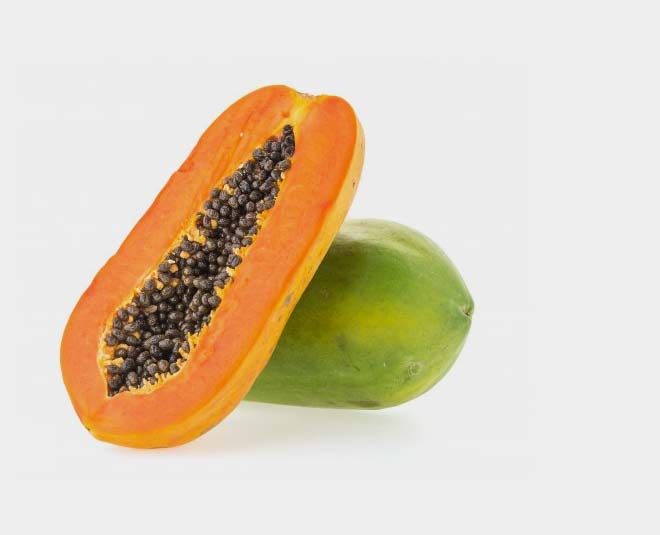 papaya ice cubes