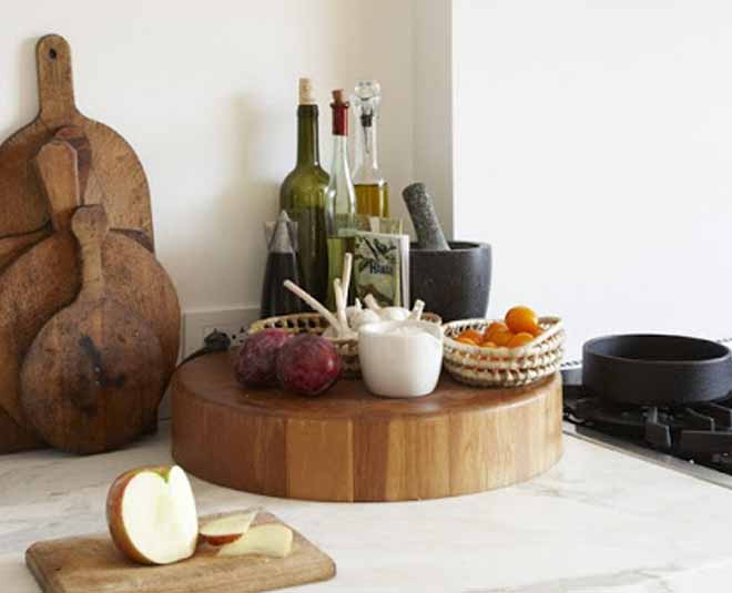 wooden board in the kitchen inside