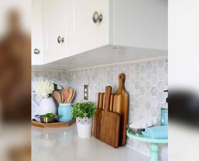 wooden board in the kitchen inside
