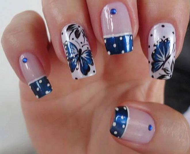 you try butterfly nail art ideas inside