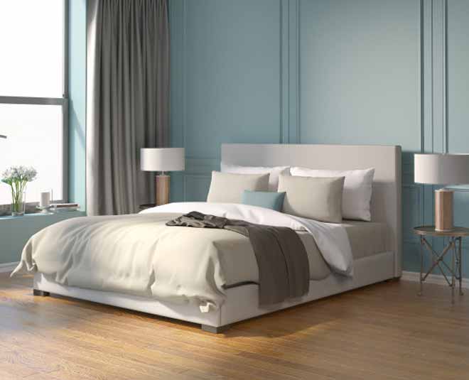easy decoration tips for bedroom light colours
