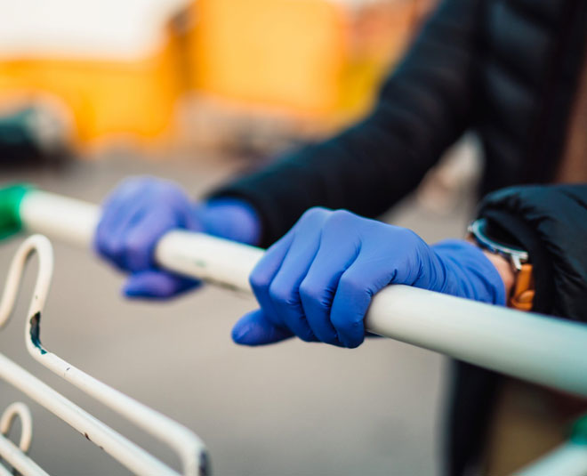 gloves while shopping