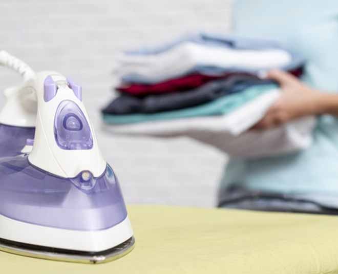 ironing a cotton shirt