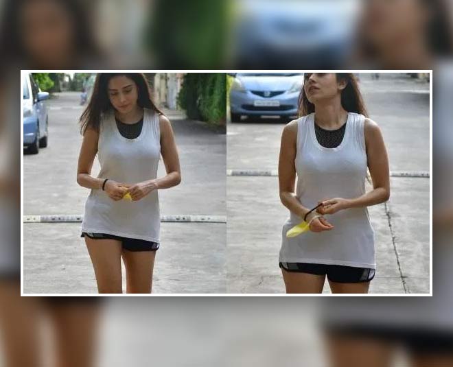nushrat bharucha jogging