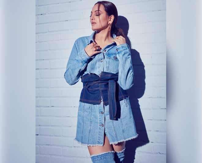 sonakshi sinha denim on denim look