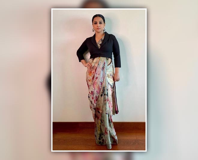 vidya balan pallu draping style