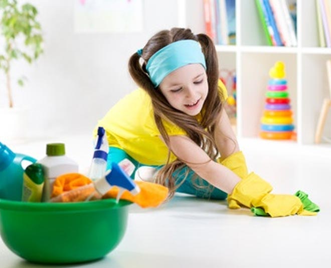 cleaning games with your kids at home Inside