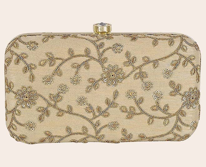 hand embroidary style clutch