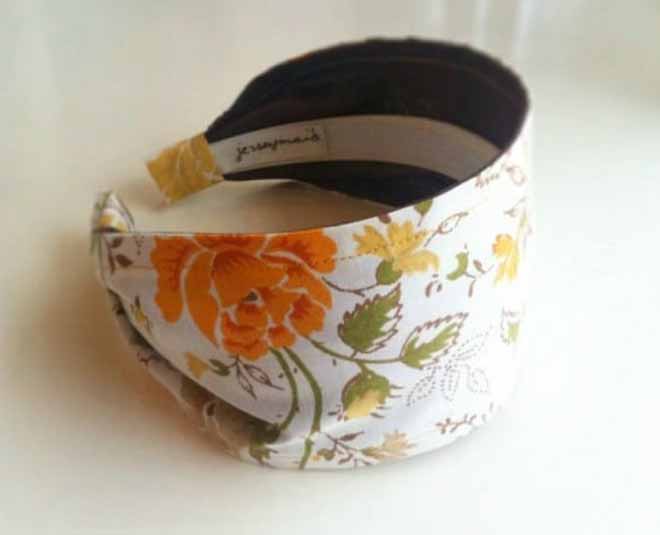 how to make use of old bedsheets make headbands