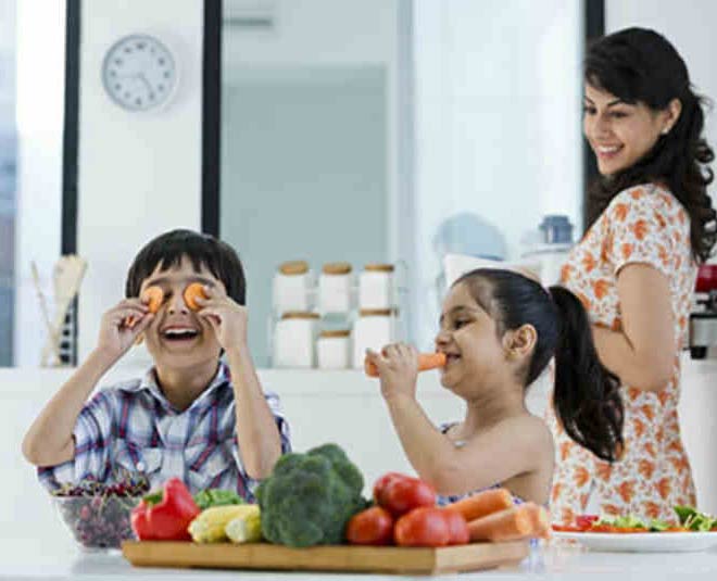 kids and mother inside