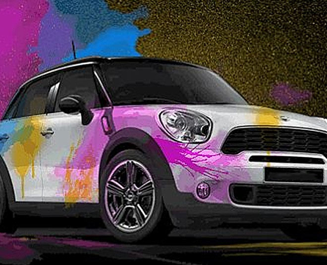 remove holi colours from your car INSIDE
