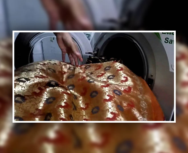 right way of washing silk saree inside