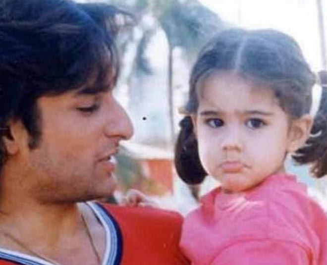 sara ali khan as a baby