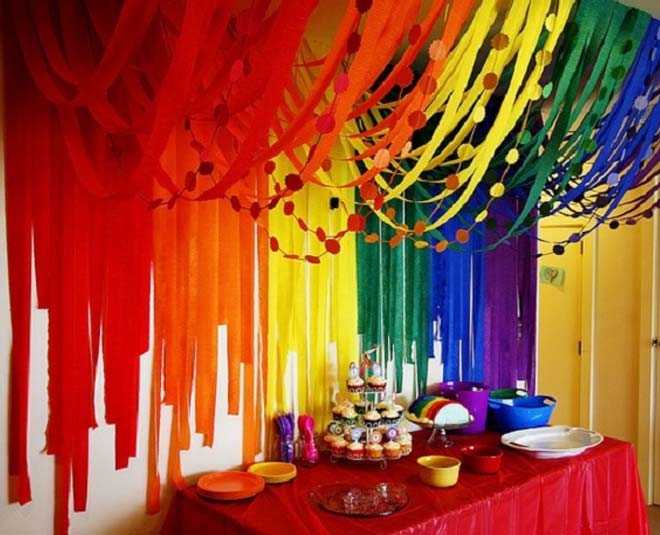 tips to decorate your home for holi party Inside