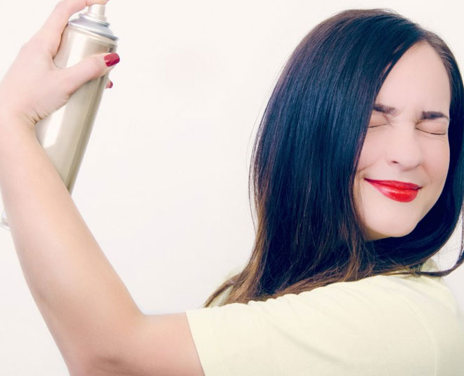 using hair straightener at home inside