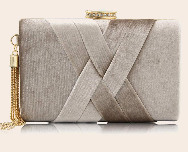velvet style clutch