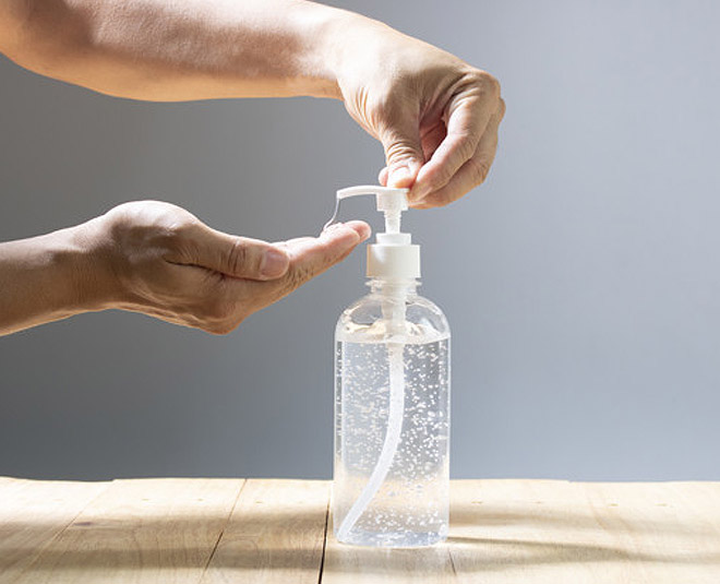 clean liquid soap dispenser inside