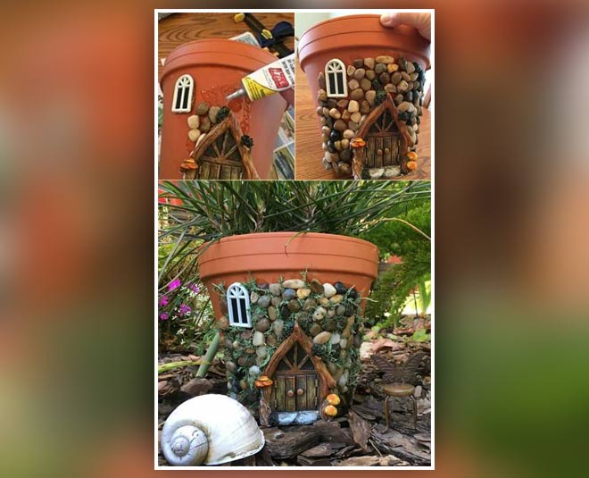 decorate your flower pot inside