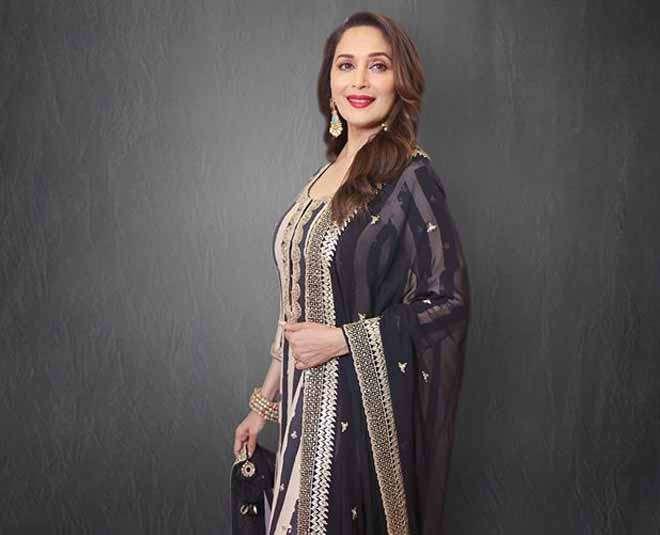 madhuri dixit salwar suit designs