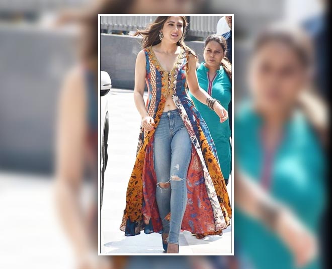 sara ali khan front slit kurta style