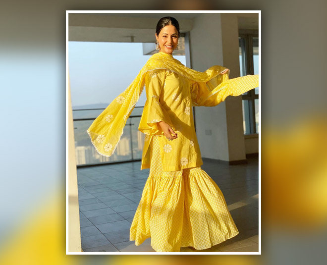 yellow colour in your wardrobe like hina khan inside