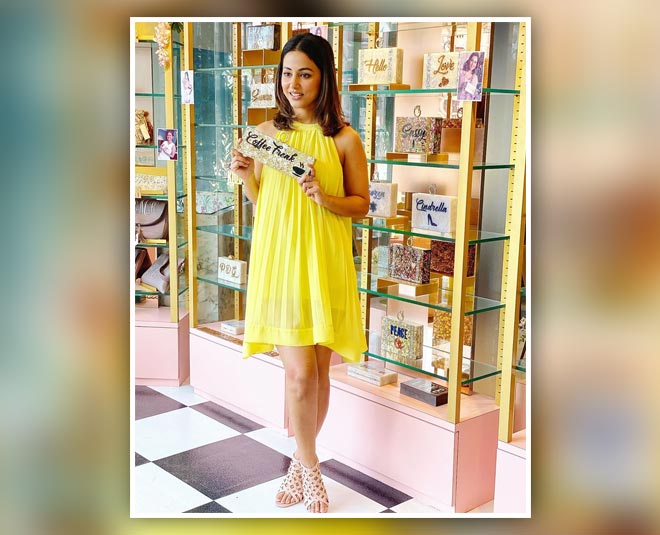 yellow colour in your wardrobe like hina khan inside