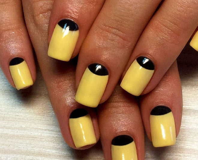 yellow nail art ideas in summer inside