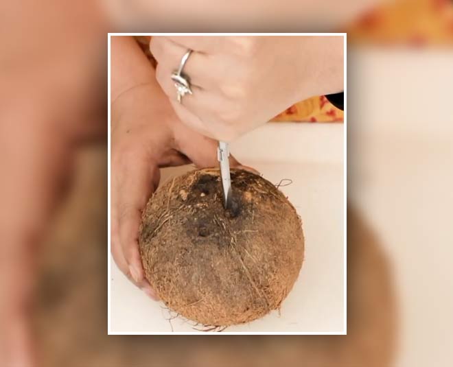 how to break a coconut easily