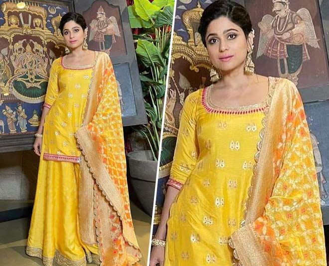 shamita shetty sharara fashion