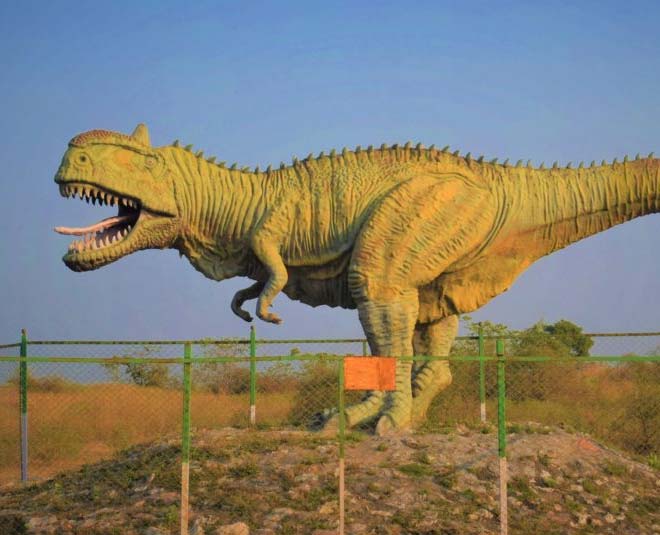 dinosaur fossil park balasinor in gujrat inside