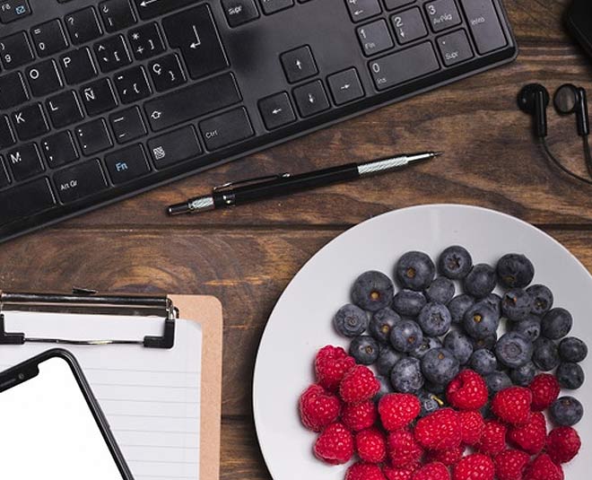 drinking her morning coffee inside