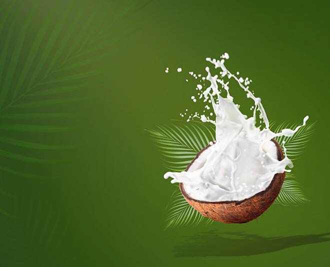 coconut milk inside