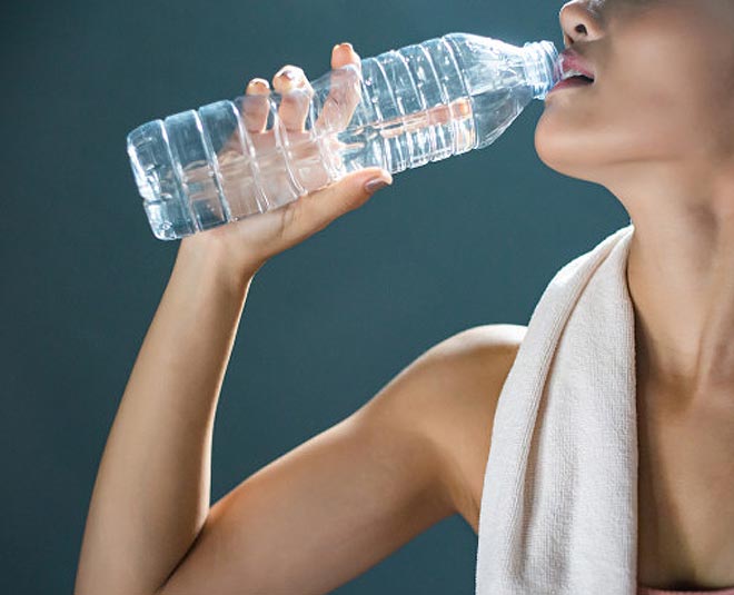 drinking water inside