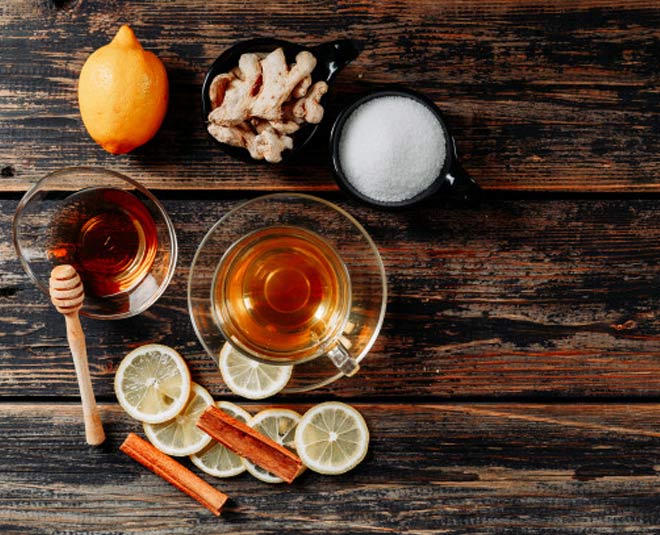 honey and cinnamon inside