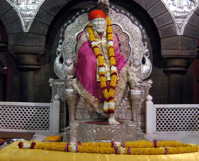 sai baba puja inside