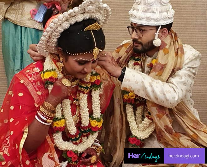 prerana chakraborty nivesh jain wedding pic