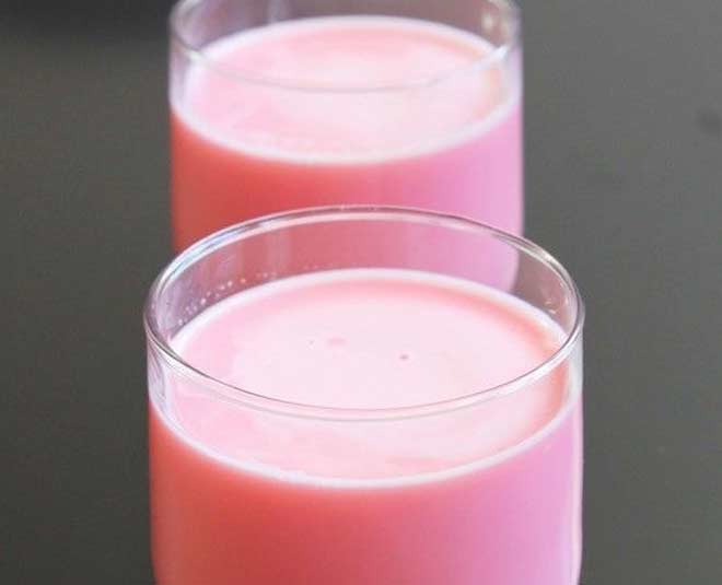 rose syrup milk shake