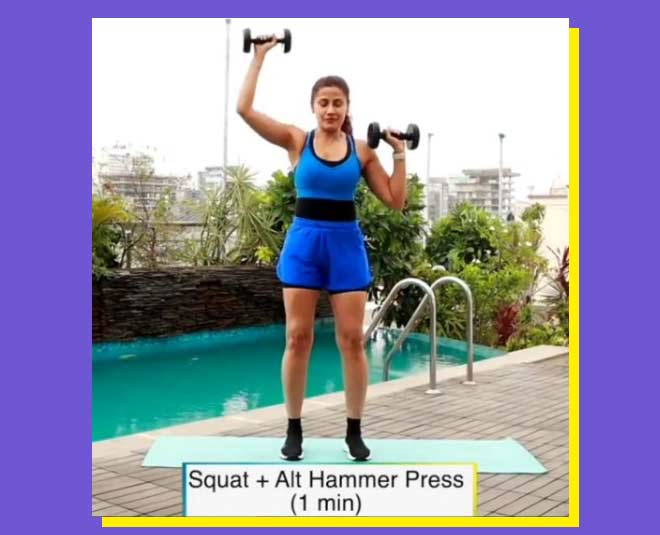 Squat + Alt Overhead Press