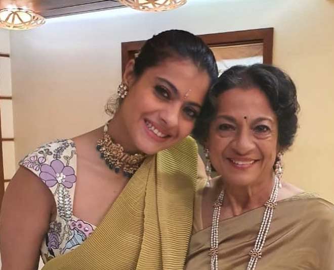 ajay and kajol with tanuja