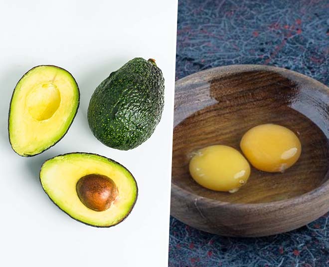 avocado egg yolk hair mask fro dry hair