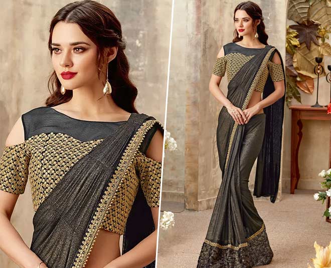 butterfly saree draping style