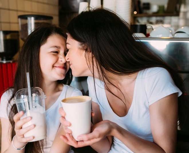 children and milkshake
