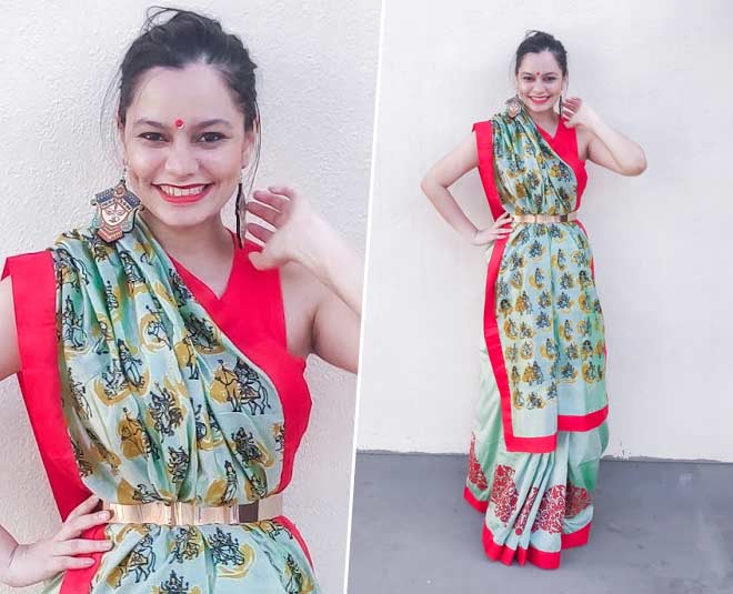 front saree draping style