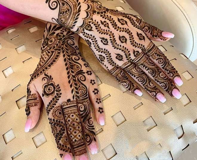 inricate leafy bale design hariyali teej