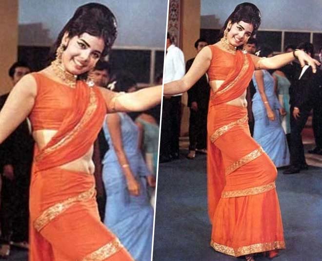 mumtaz style saree draping