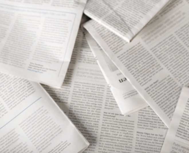 newspaper to sharpen knife